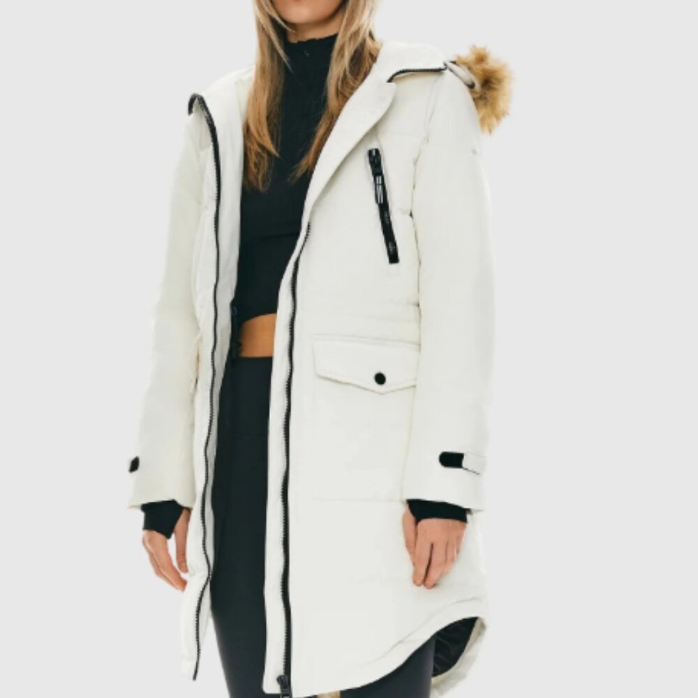 NWT Women's Orolay Drawstring Hooded Thickened Down Parka